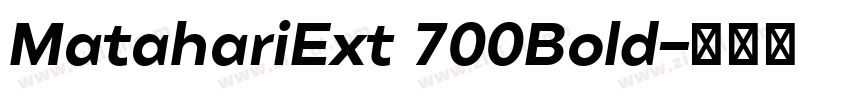 MatahariExt 700Bold字体转换